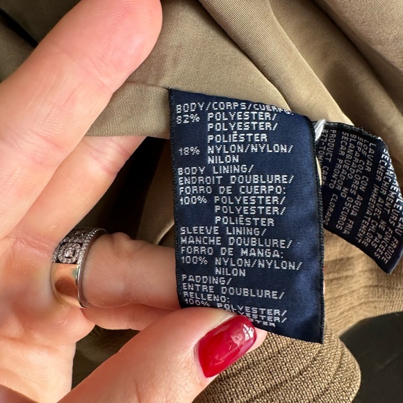 Tommy Hilfiger L Men’s Quilted Brown Camel Bomber Full Zip Jacket - Picture 7 of 15